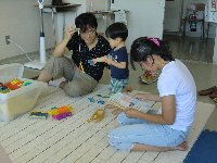 家族でのんびり