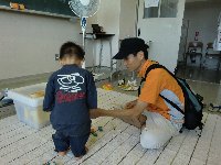 パパと釣り中